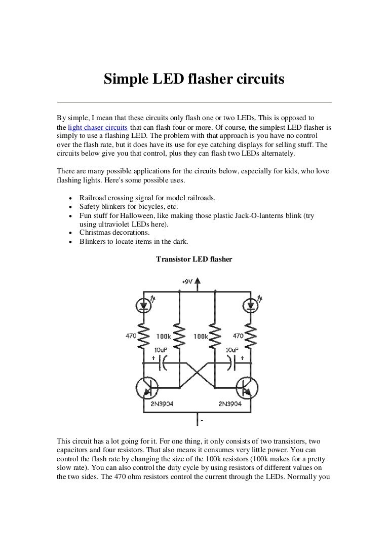 Running Light Chaser Circuit