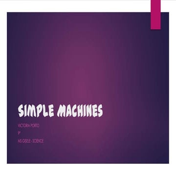 Simple machines