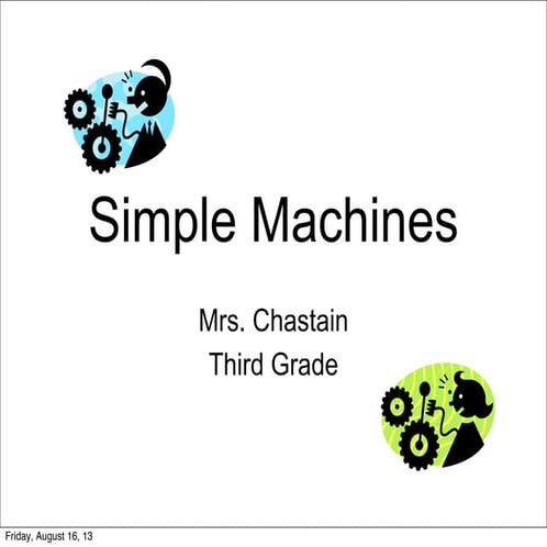 Introduction to Simple Machines | PDF