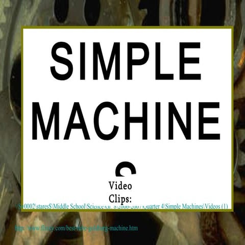 Simple Machines 