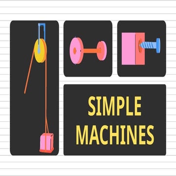 Simple Machines NGSS Educational Presentation in Black and Yellow Animated an...