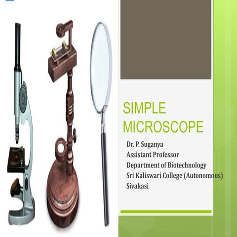 Simple microscope