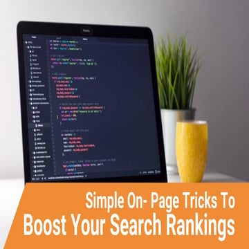 Simple on page tricks to boost your search rankings