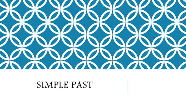 Simple past