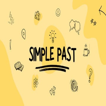 Aula sobre o Simple Past da língua inglesa | PDF
