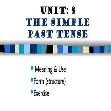 The presentation on Past Simple Tense.ppt