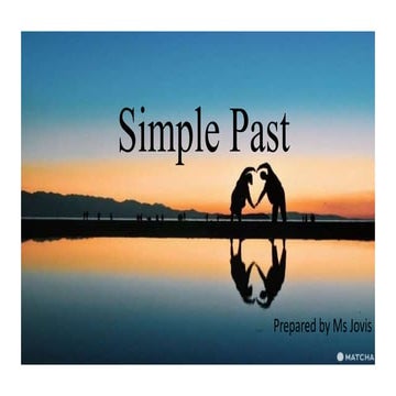 Simple past  past perfect