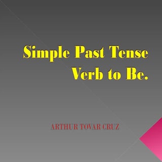 Simple past-verb to be