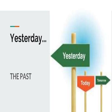 Simple past introduction | PPTX