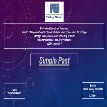 Simple past (maikel quijada)