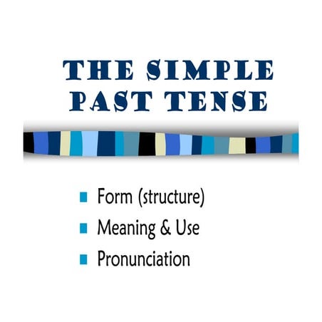 Simple past regular and irregular