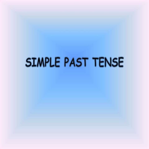 Simple past tense