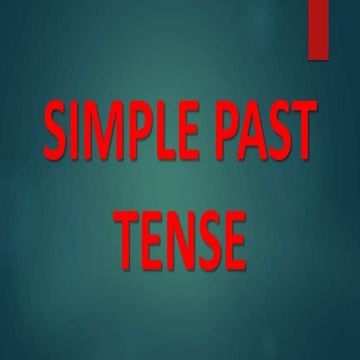 Simple past tense by Mikaela Crisostomo
