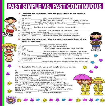 Simple past vs past cont
