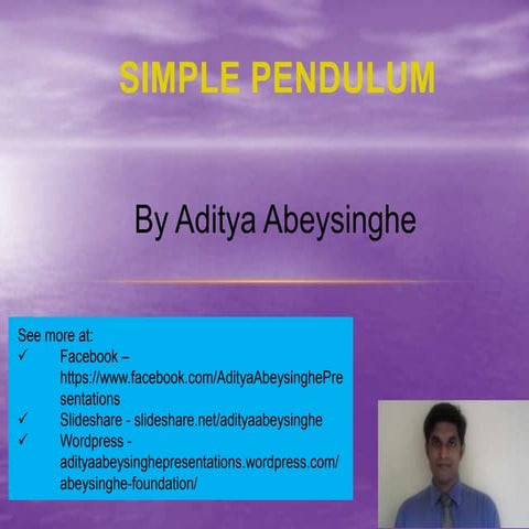 Simple pendulum