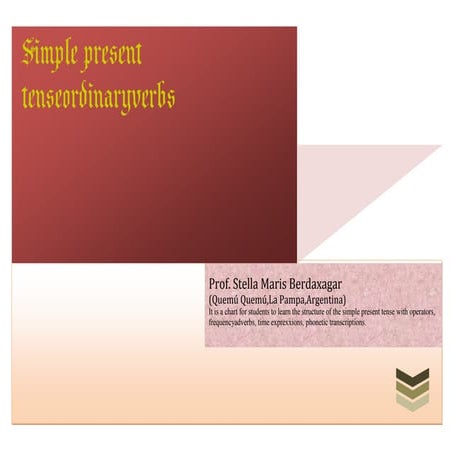 Simple present of ordinary verbs