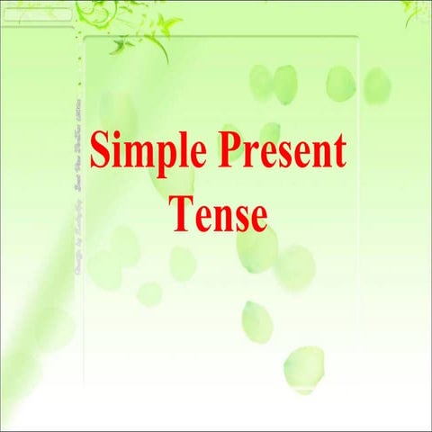 Simple present