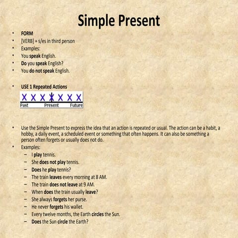 Simple present tense | PPTX