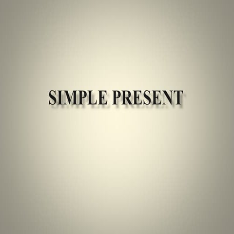 Simple Present | PPT