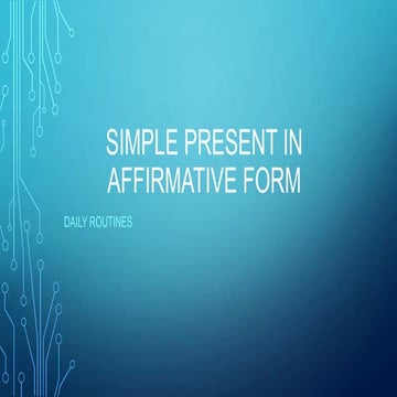 Simple present in negative conalep | PPTX