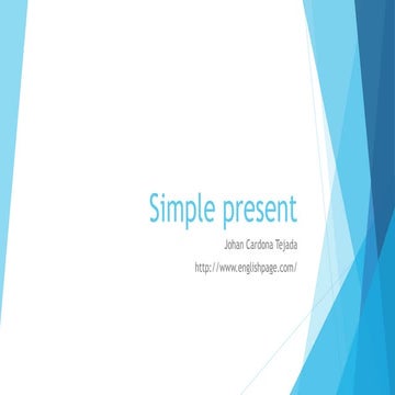 Simple present tense presentation | PPTX