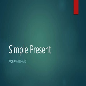 Simple present