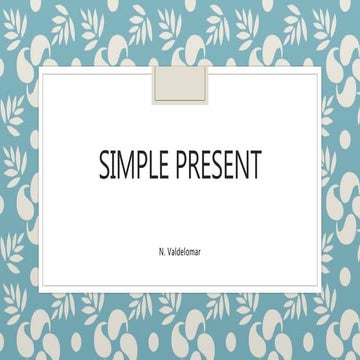 Simple present