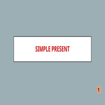 Simple Present | PPT