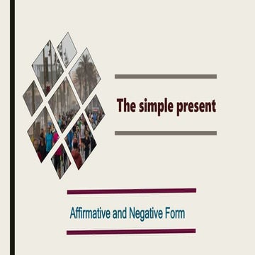 Simple present affirmative and negative semana 5 | PPTX