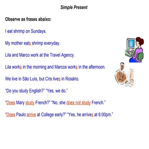 Simple present   do does