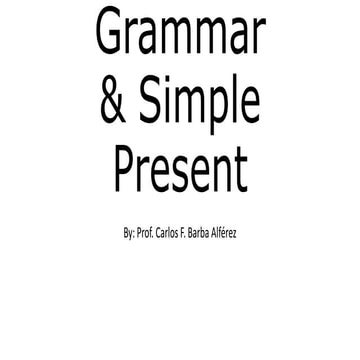 Simple present presentation