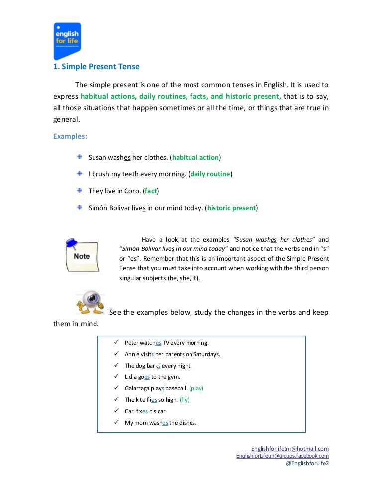 Simple Present Tense