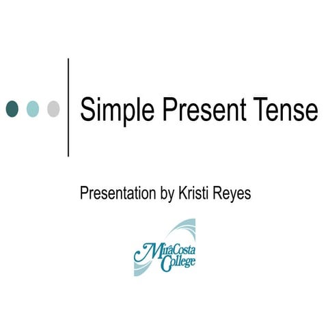 Simple present tense