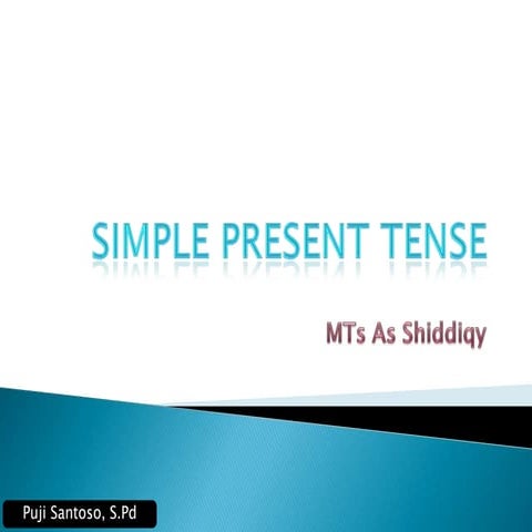 Simple present tense