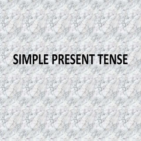 Simple Present Tense