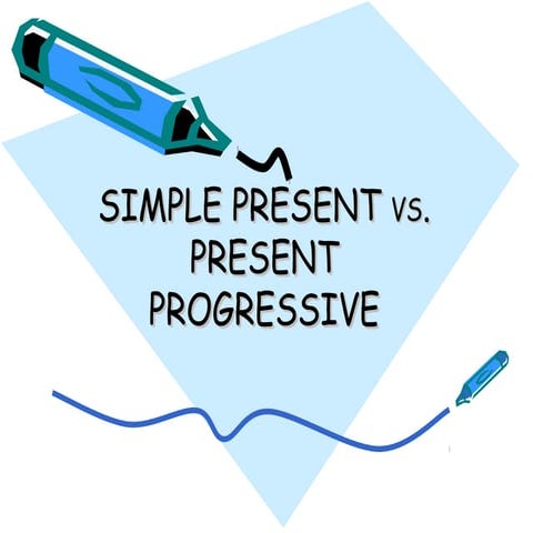 Simple present vs. p resent progressiv eppt