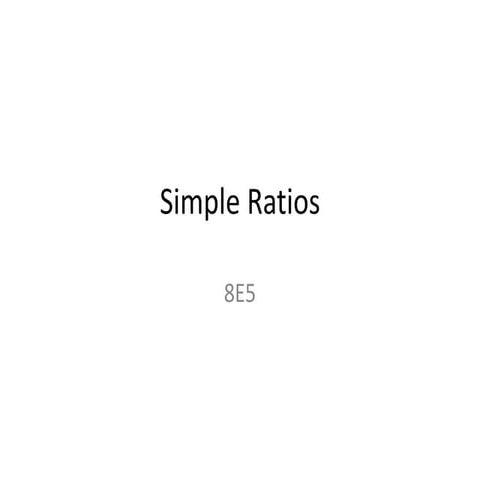 Qwizdom  - Simple ratios