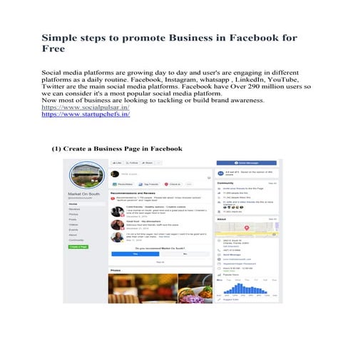 Simple steps to promote business in facebook for free 