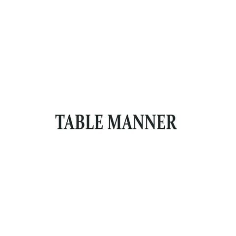 simple Table Manner Guide cara simpel makan | PDF
