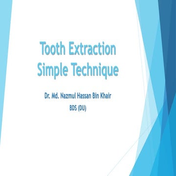 Tooth Extraction Simple Technique | PPT
