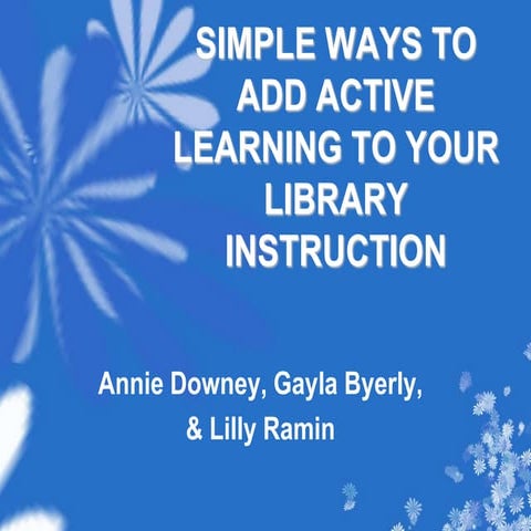 Simple Ways To Add Active Learning To Your