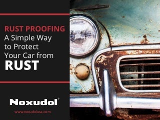 Simple Way to Protect Your Car from RUST