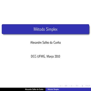 [Robson] 3. Método Simplex