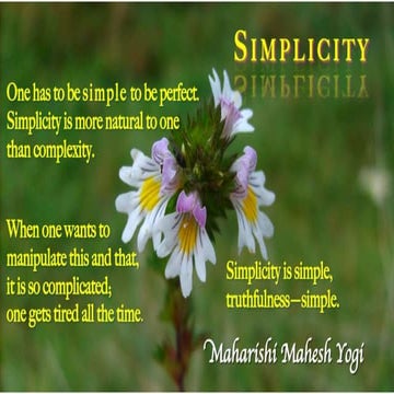 SIMPLICITY  (poster)