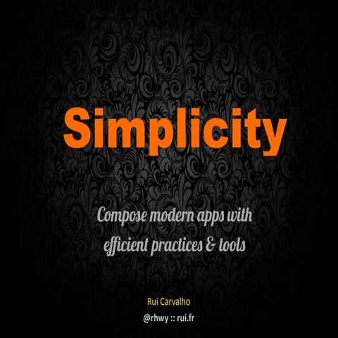 Simplicity 2.0 - Get the power back