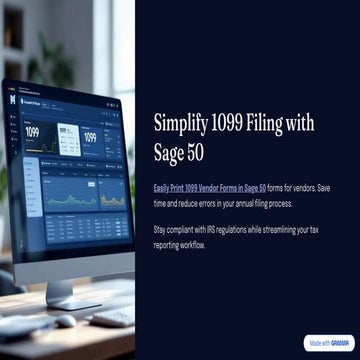 How to Easily Print 1099 Vendor Forms in Sage 50: Step-by-Step Guide