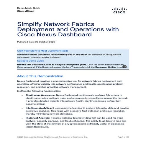 Comprehensive Guide to Cisco Nexus Dashboard for Network Fabric ...