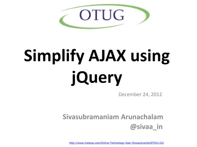 Simplify AJAX using jQuery