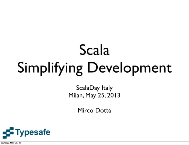 Simplifying development-short - Mir...