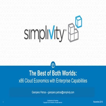 Presentazione SimpliVity @ VMUGIT UserCon 2015